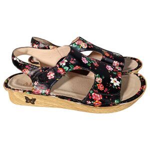 Alegria Viki Clogs Comfort Sandals Vik-169 Womens 7 - 7.5 Multicolor Floral
